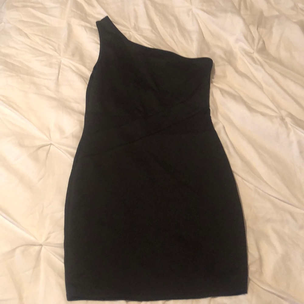 Black tight dress